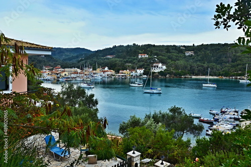 Greece, the island of Paxos - view of the port of Lakka photo