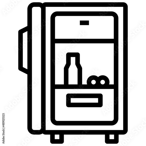 FRIDGE line icon,linear,outline,graphic,illustration