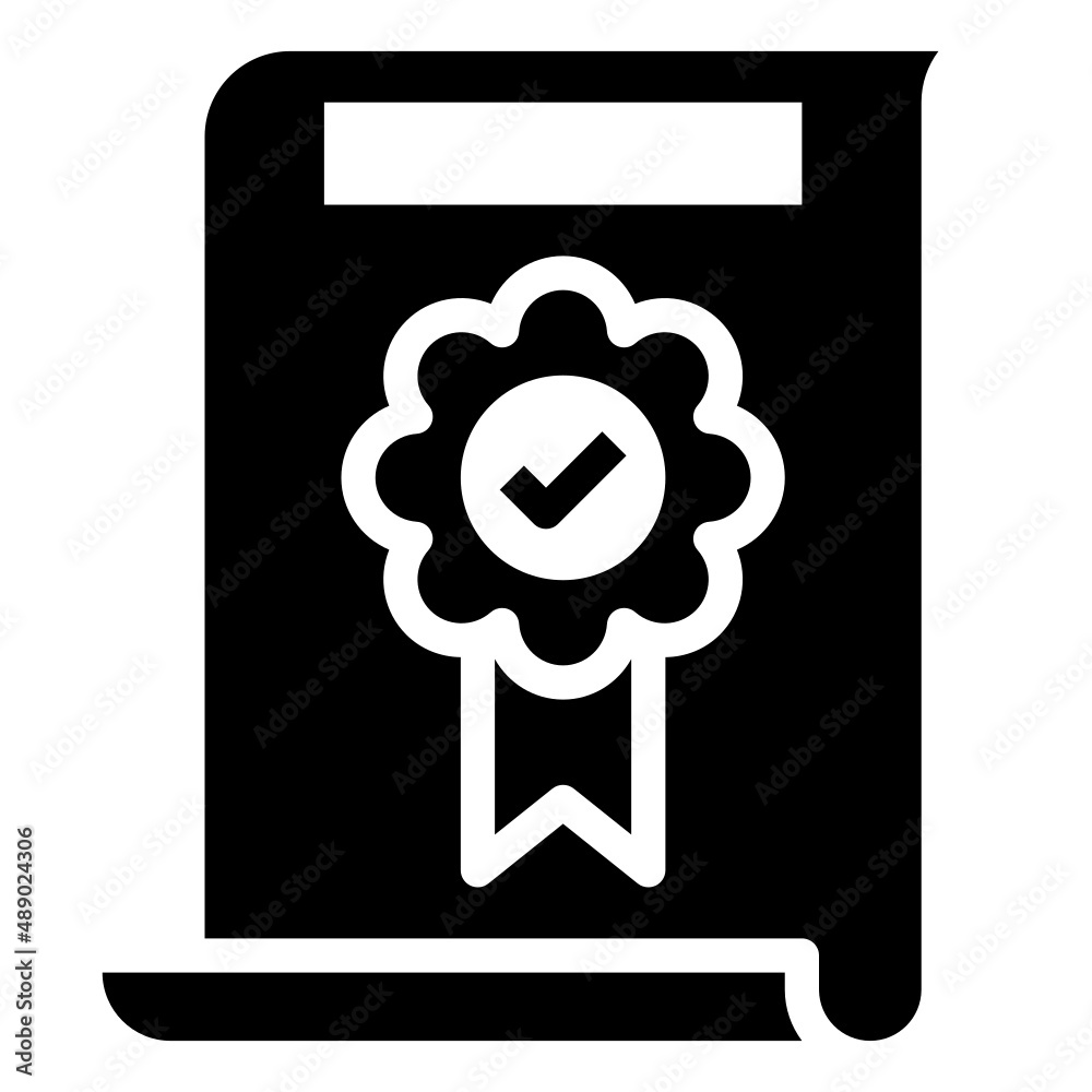 CERTIFICATE glyph icon,linear,outline,graphic,illustration CERTIFICATE glyph icon,linear,outline,graphic,illustration