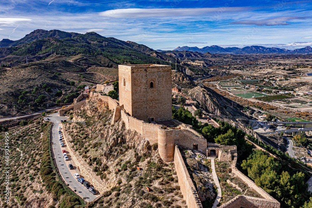 Castle of Lorca in Spain