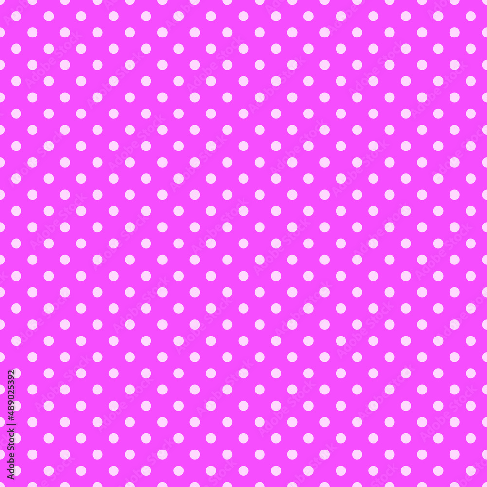 Seamless bright pink pattern with small dots.
