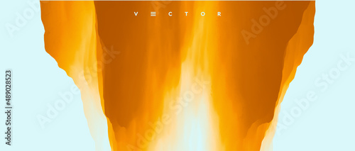 Abstract background with dynamic effect. Trendy gradients. 3D vector Illustration for advertising, marketing or presentation.