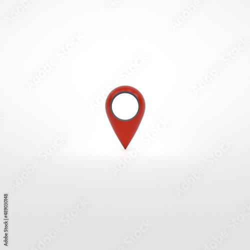 Location icon Illustration 3D Render Image