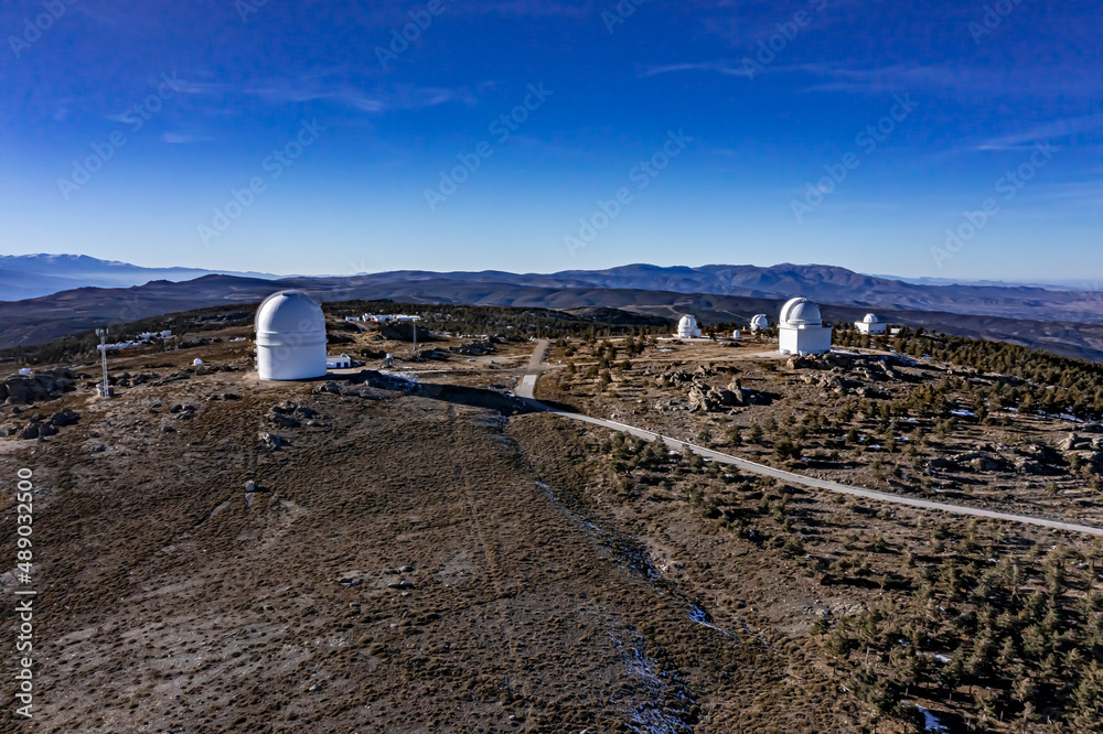 Calar Alto Observatorium in Spain Luftbilder vom Calar Alto