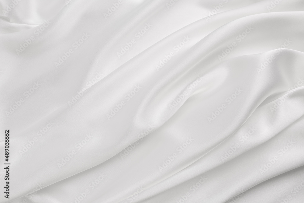 Elegance white satin silk with waves, abstract background luxury cloth,  elegant wallpaper design. Abstract background luxury cloth or liquid wave  Stock Photo | Adobe Stock