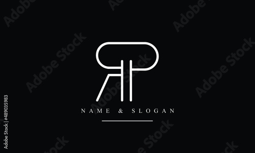 RP, PR, R, P abstract letters logo monogram