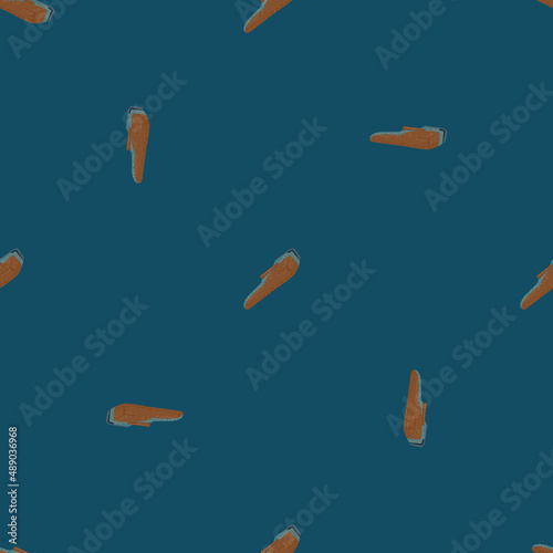 Clippers seamless pattern on. Vintage barber shops elements in doodle style.