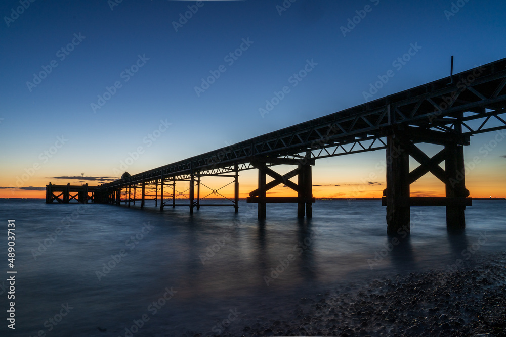 pier at sunset