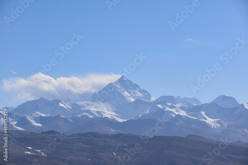 Views of Mount Everest and the Himalayas in Tibet