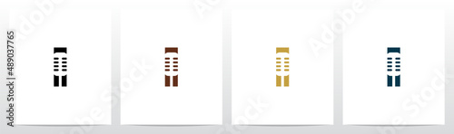 Microphone On Letter Logo Design I