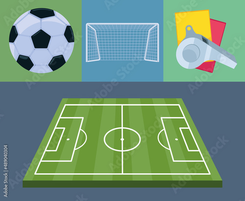 football soccer four icons