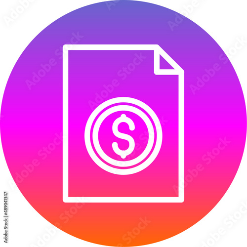 File Invoice Dollar Icon