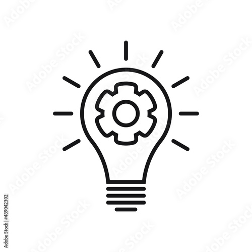 Vector innovation icon. Lightbulb vector icon.