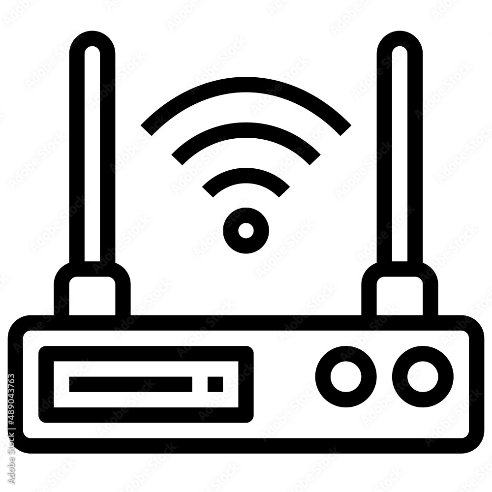 ROUTER line icon,linear,outline,graphic,illustration ROUTER line icon,linear,outline,graphic,illustration