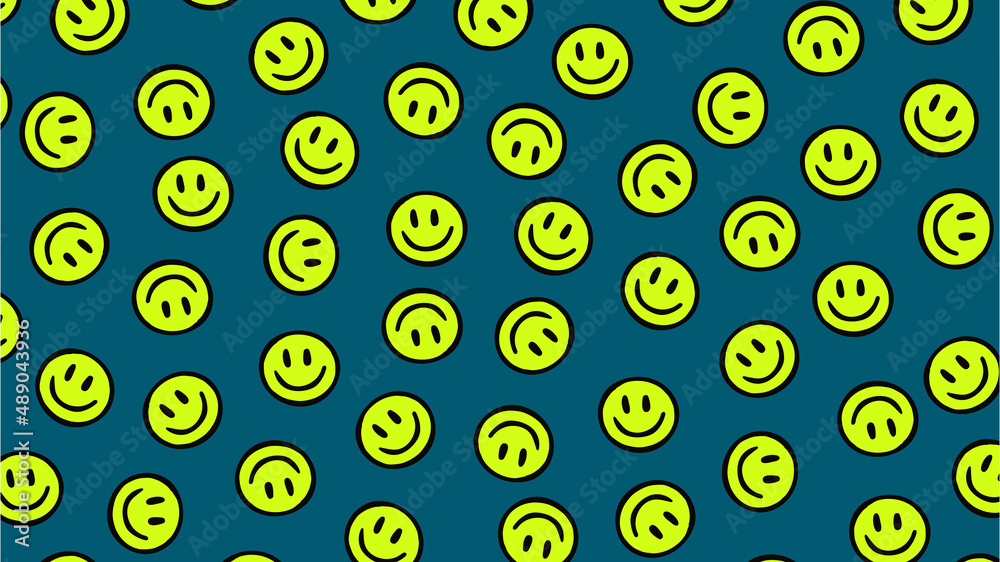 Happy Smiley Face Pattern Happy Smiley Face Pattern