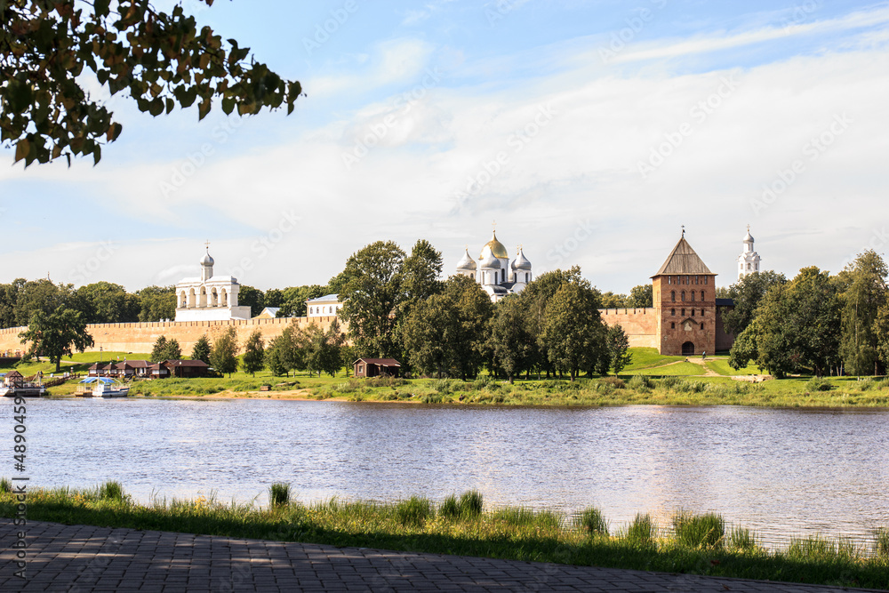 Church and castle on velikiy Novgorod