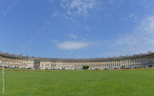 View of a beautiful park lawn - namely Victoria Park in the Somerset city of Bath in England © 1000 Words