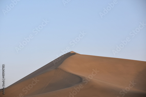 Sand Dunes in the Gobi Desert at Dunhuang  Gansu Province  China. 