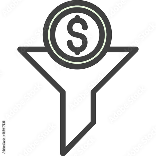 Funnel Dollar Icon