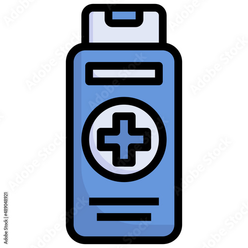 ANTISEPTIC filled outline icon,linear,outline,graphic,illustration
