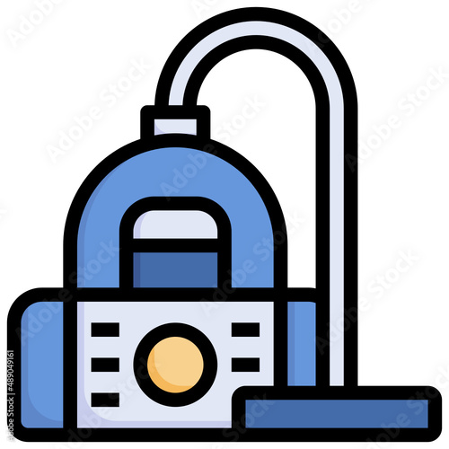 VACUUM filled outline icon,linear,outline,graphic,illustration