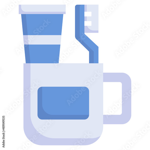 TOOTHBRUSH flat icon,linear,outline,graphic,illustration