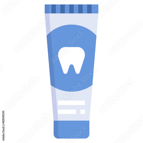 TOOTHPASTE flat icon,linear,outline,graphic,illustration