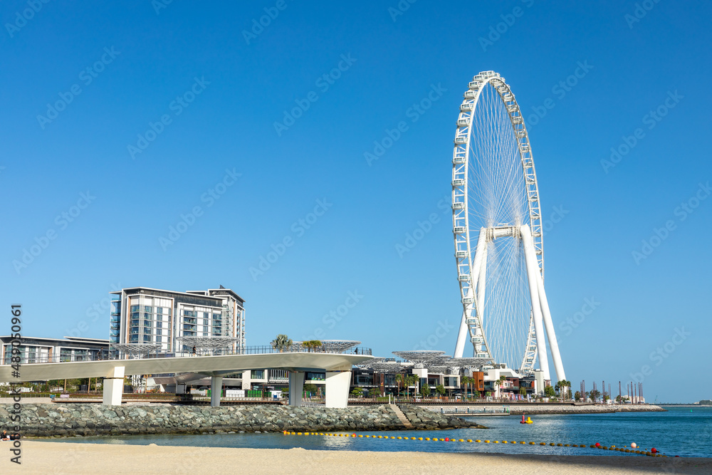 Dubai Eye or Al Ain, Bluewaters Island. United Arab Emirates. Middle East. Dubai Eye or Al Ain, Bluewaters Island. United Arab Emirates. Middle East.