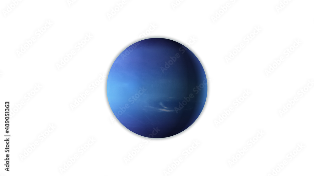 Planet of Neptune rotating background animation.