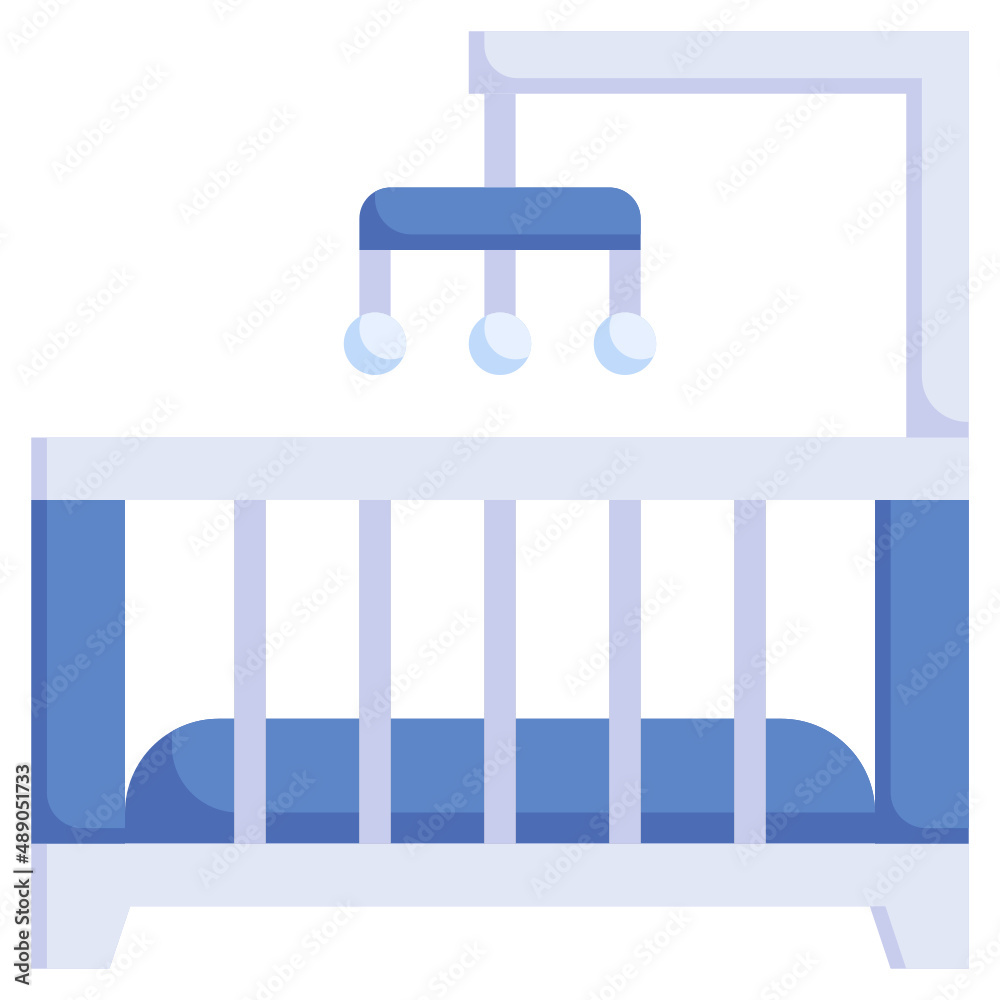 CRIB BABY flat icon,linear,outline,graphic,illustration CRIB BABY flat icon,linear,outline,graphic,illustration