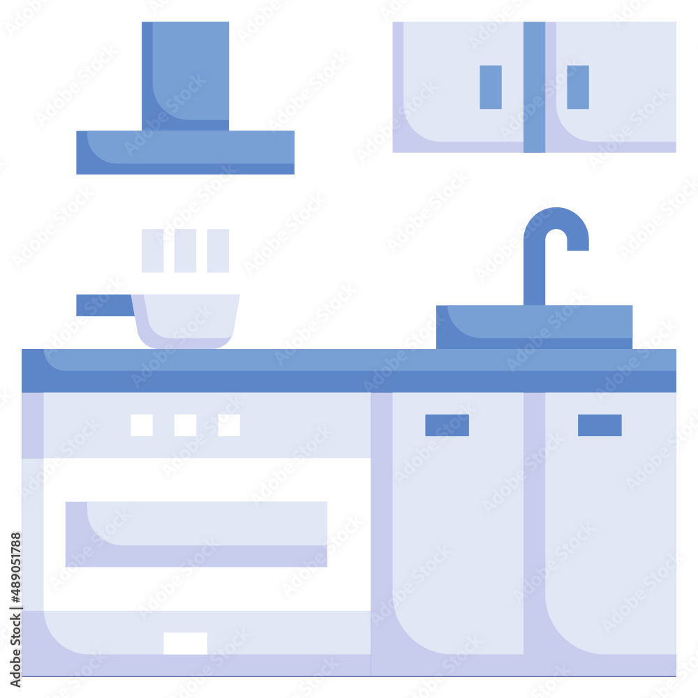 KITCHEN flat icon,linear,outline,graphic,illustration KITCHEN flat icon,linear,outline,graphic,illustration