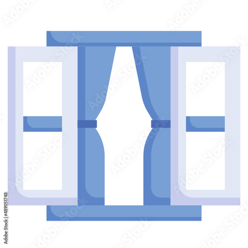 CURTAIN flat icon,linear,outline,graphic,illustration