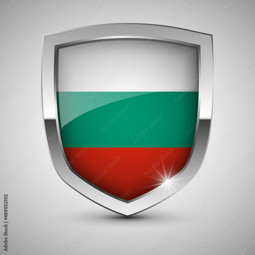 EPS10 Vector Patriotic shield with flag of Bulgaria. EPS10 Vector Patriotic shield with flag of Bulgaria.