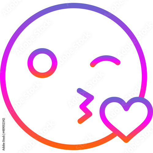 Kiss Wink Heart Icon