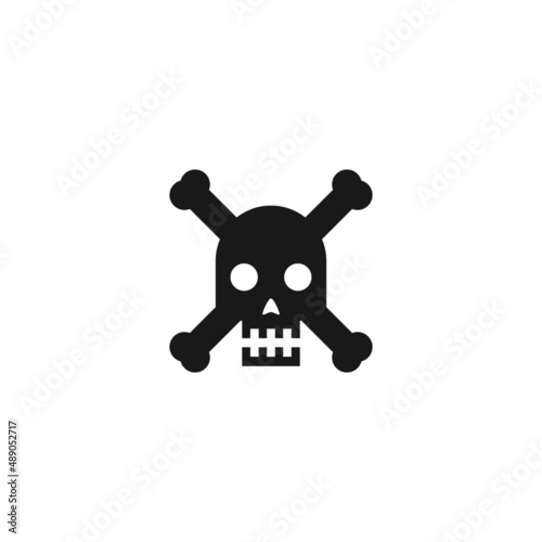 skull icon minimalist vector design