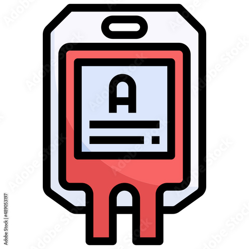 BLOOD filled outline icon,linear,outline,graphic,illustration