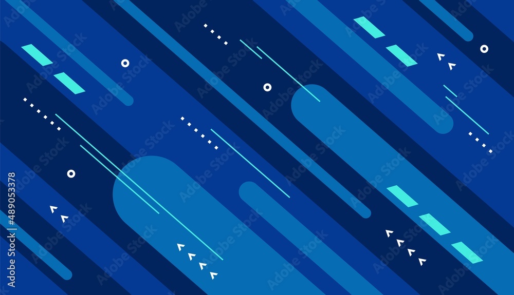Abstract blue background with lines and shapes vector design Abstract blue background with lines and shapes vector design