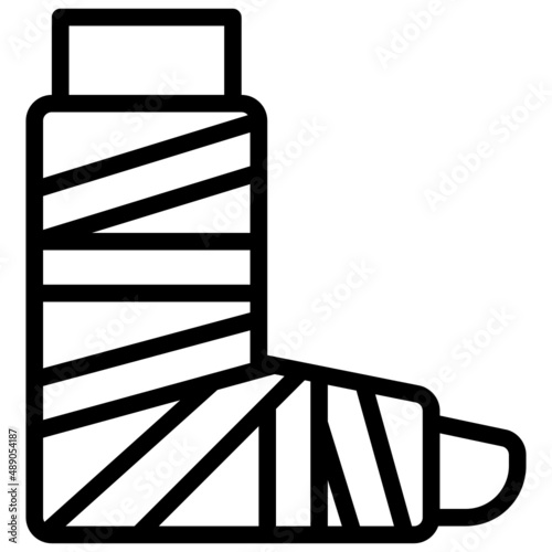 BANDAGE line icon,linear,outline,graphic,illustration