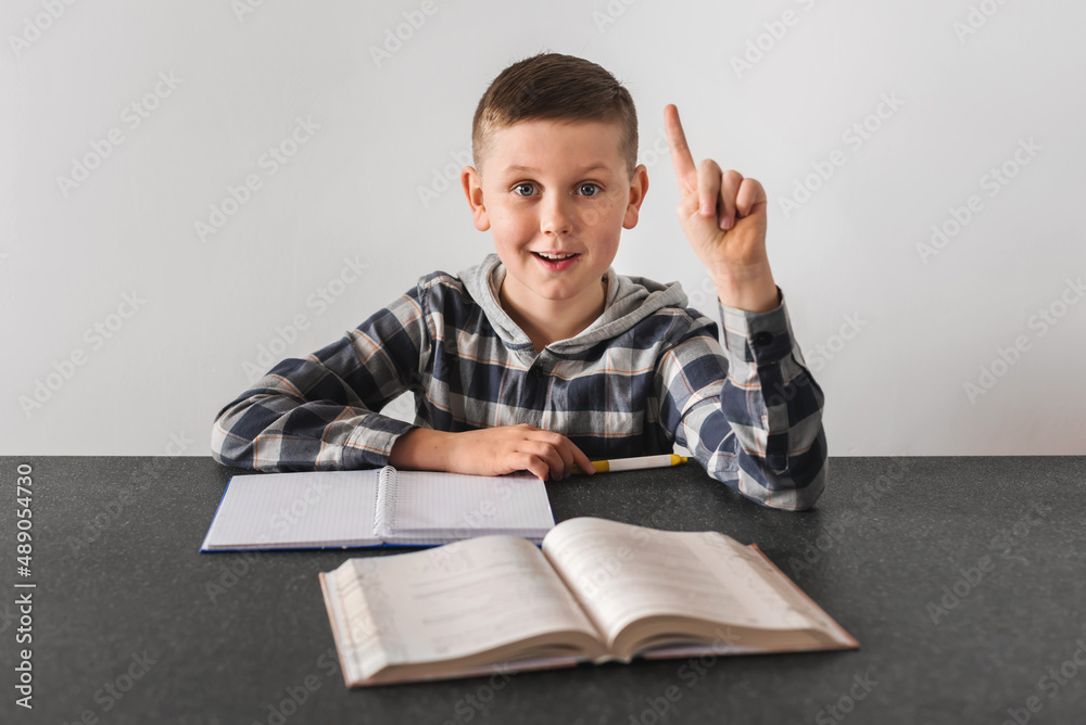Schoolboy Gets Good Idea or Solution Schoolboy Gets Good Idea or Solution