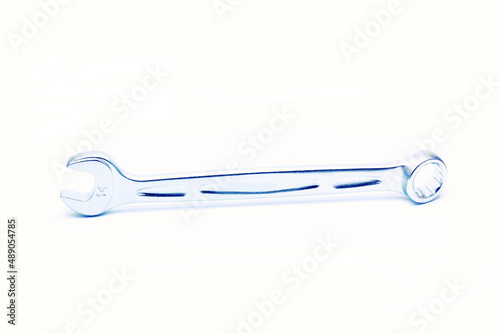 Wrench number 14. Hand tool for tightening or loosening nuts isolated on a white background.