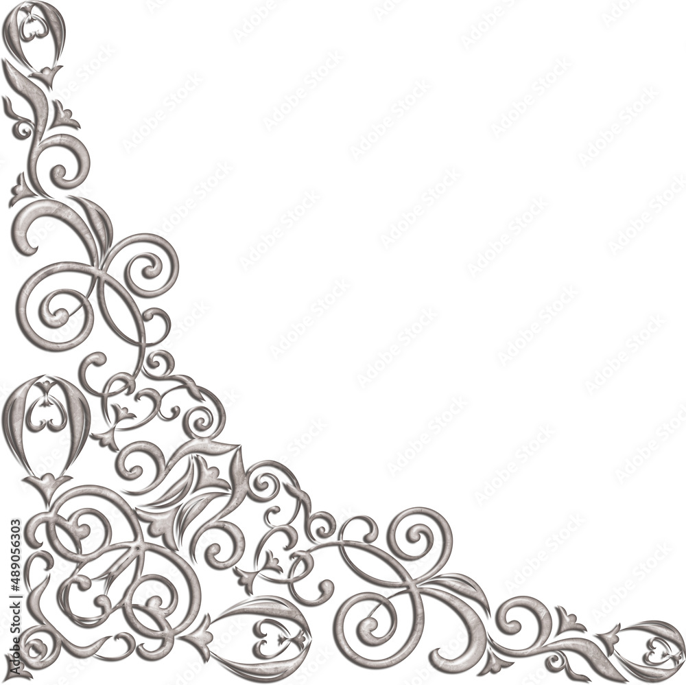 3d rendering of a beautiful golden relief is a luxurious carved decoration of architecture. a classic interior detail made of marble 3d rendering of a beautiful golden relief is a luxurious carved decoration of architecture. a classic interior detail made of marble