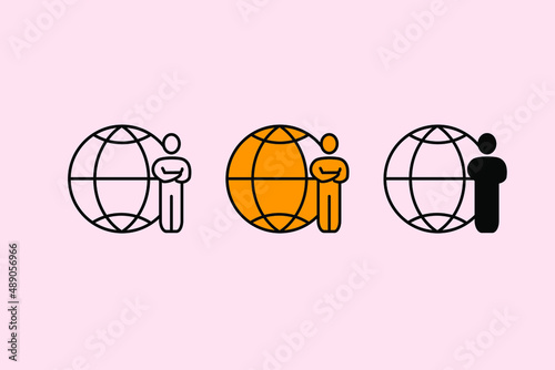 outsource icons symbol vector elements for infographic web