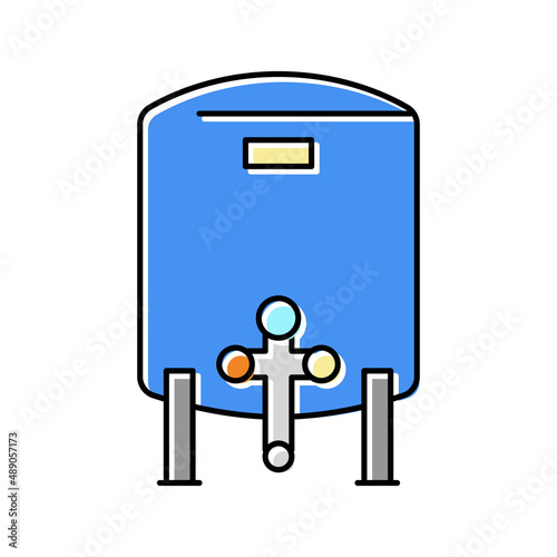 tank with water filter color icon vector illustration