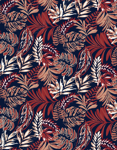 Seamless flowers pattern, floral print. © Ama