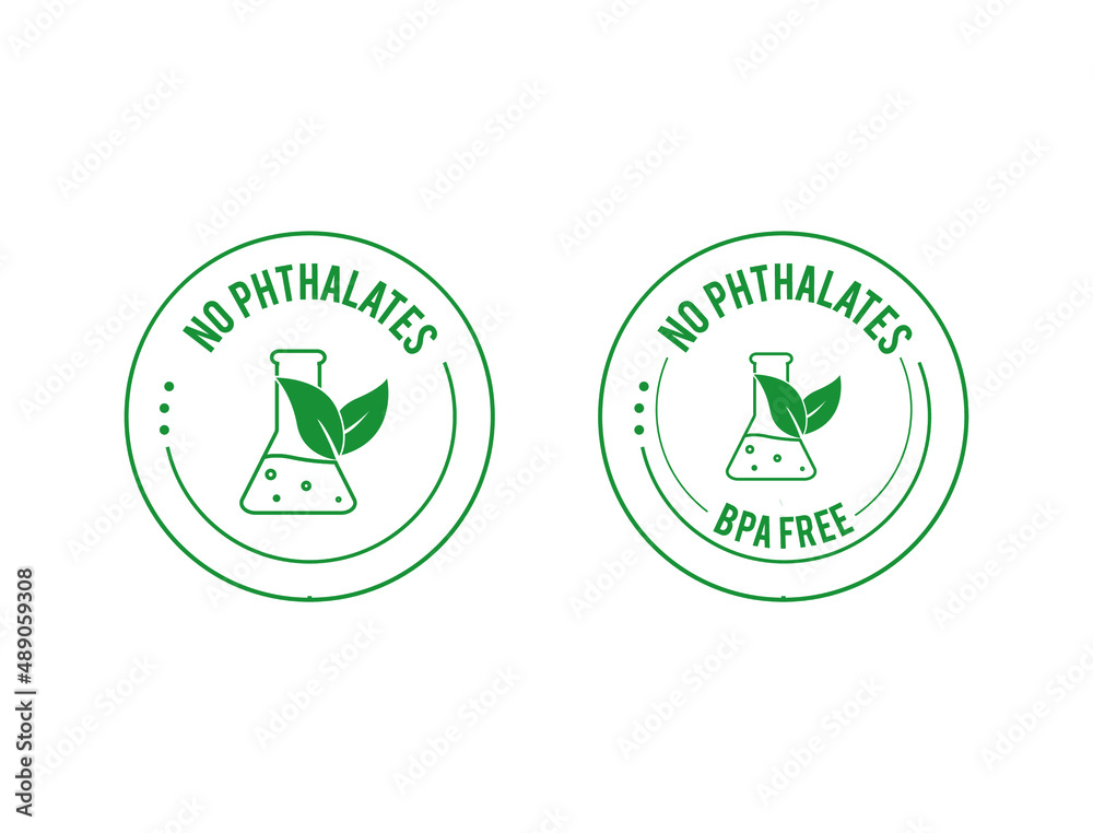 no phthalate and, BPA free quality icon vector illustration no phthalate and, BPA free quality icon vector illustration