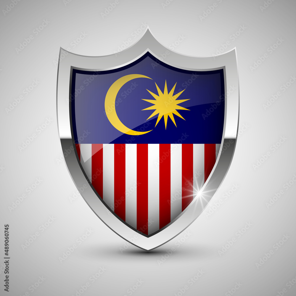 EPS10 Vector Patriotic shield with flag of Malaysia. EPS10 Vector Patriotic shield with flag of Malaysia.
