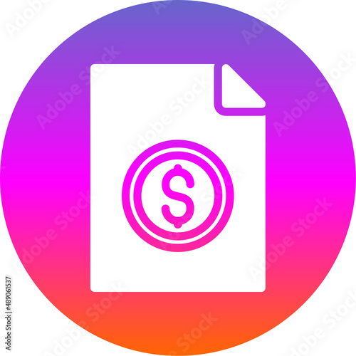 File Invoice Dollar Icon