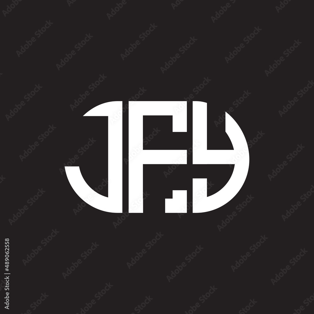 JFY letter logo design on black background. JFY creative initials letter logo concept. JFY letter design. JFY letter logo design on black background. JFY creative initials letter logo concept. JFY letter design.