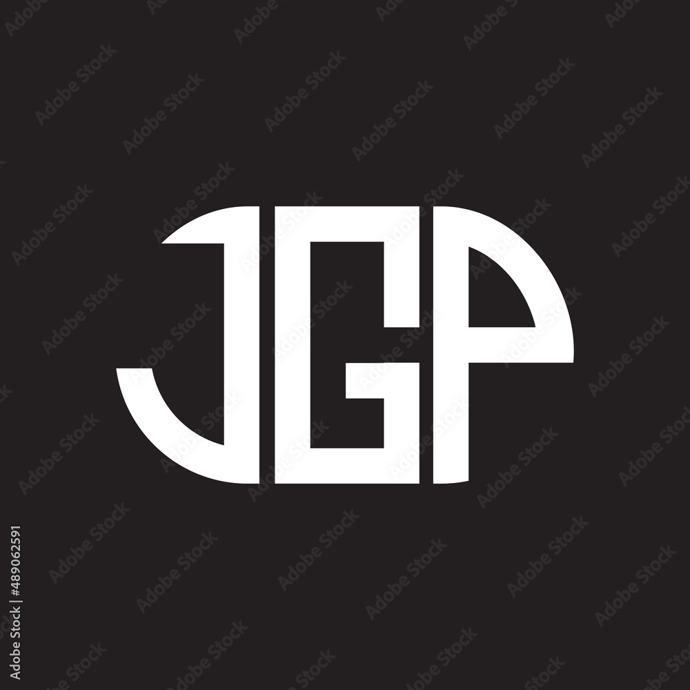 JGP letter logo design on black background. JGP creative initials letter logo concept. JGP letter design. JGP letter logo design on black background. JGP creative initials letter logo concept. JGP letter design.