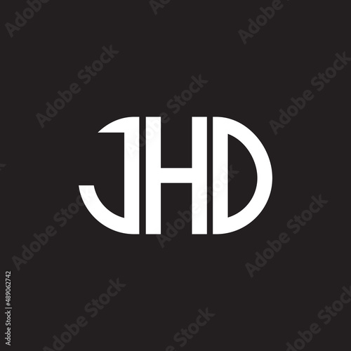 JHO letter logo design on black background. JHO creative initials letter logo concept. JHO letter design.